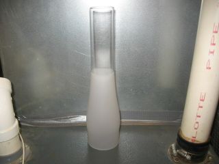 Aladdin ? Frosted Glass Chimney Oil / Kerosene Lantern Lamp 12 " Tall Fitter 3 "