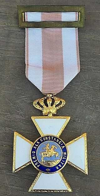 Spain 1814 Combatant Military Hermenegildo Cross Medal Spanish Order