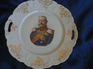 Plate Commemorating The Life Of General Von Hindenberg