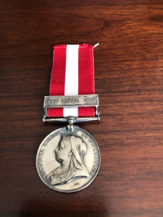Military General Service Medal - Canada - 1866 - 1870 - Red River Clasp