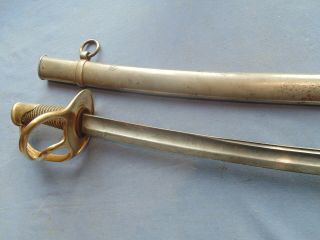 French Sword Mle 1822 Cavalry Troop Chatellerault 1898 Said Bancal W Scabard