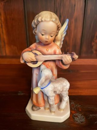 Vintage Goebel - Hummel Figurine - 83 Angel Serenade With Lamb,  5.  5 " H