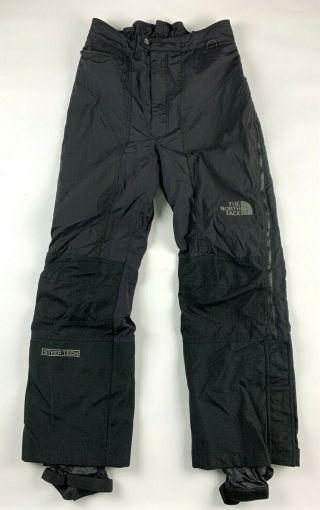 North Face Steep Tech Ski Pants Mens L Black Zipped Sides Ultrex Vtg
