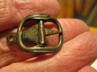 Detecting Finds Small Colonial Counterstamped Shoe Buckle Needs