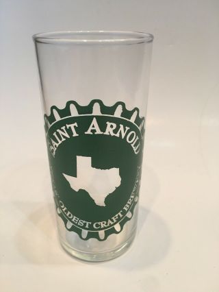 Saint Arnold Brewing Company 10 Oz Beer Glass Oldest Craft Brewery Houston Texas