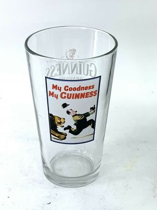 Guinness Draught Pint Lion My Goodness My Guiness Beer Drinking Glass