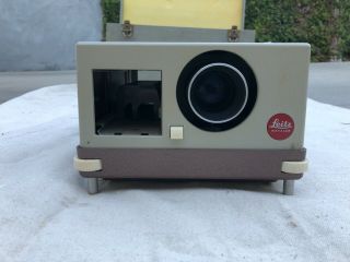 Vintage Leitz Leica Pradovit - F Slide Projector With Two Lenses And Case