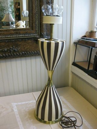 Mid Century Gerald Thurston For Lightolier Harlequin Table Lamp