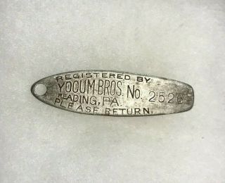 Reading,  Pa.  Vintage Yocum Bros.  Cigars 2526 Credit Charge Coin R5