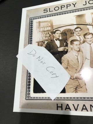 Sloppy Joe’s Havana Cuba Beer Whiskey Bar Scene REPRINT Photo 8 X 10 2