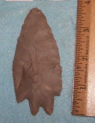 L20 Authentic Large 3 - 13/16 " Indian Spear Head Arrowhead Relic Artifact Pedernal