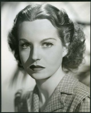 Betty Field In Close - Up Portrait Vintage 1940 Photo By Richee