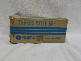 Rear Hub 36 Hole Shimano 3 Three Speed Vintage 18 Tooth Cog/sprocket Nos