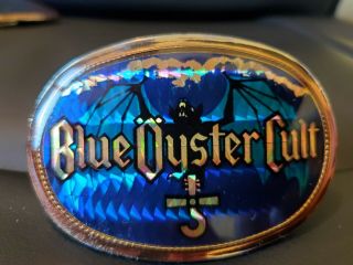 Old Vintage 1977 Blue Oyster Cult Rock Music Pacifica Metal Belt Buckle