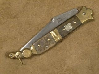 French Small Navaja Style Folding Knife By Beauvoire 19th Century