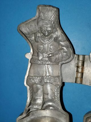 Native American Indian Chief Pewter Ice Cream Mold 458