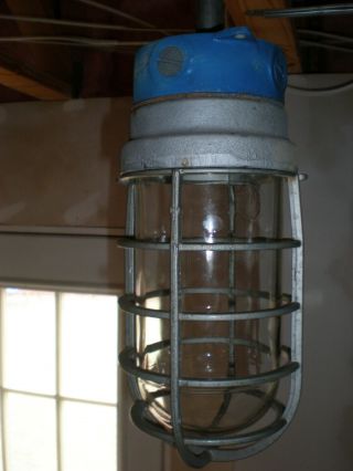 Vintage Crouse Hinds Industrial Explosion Proof Flush Mount Light Fixture