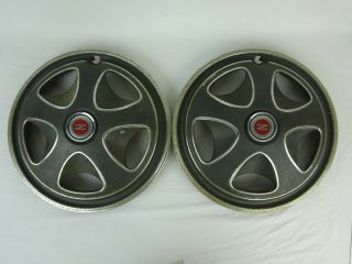 (2) Vintage Datsun 240z Hubcaps Wheel Covers 14 "