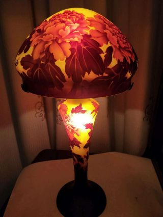 . Emile Galle Lamp Tree Peony