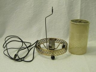Vintage Econolite Motion Lamp Light Metal Base Rod & Inner Spinner Shade 3
