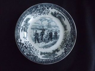 French Creamware Plate,  Crimean War Scene,  Circa 1855 Conquest Of Kerisch