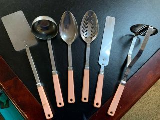 Vintage Maid Of Honor Kitchen Utility Set Pink