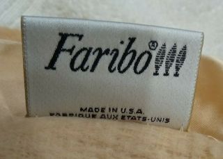 Vintage Faribo Peach Blanket With Satin edging Soft and Made in USA EUC 2