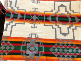 Vintage Beaver State Pendleton Woolen Mills Chief Native American Blanket 64 - 70”