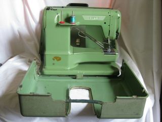 Not Vintage Elna 722010 Sewing Machine W/ Metal Case Only