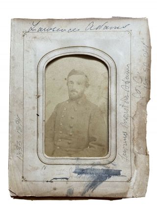 Confederate Cdv Lawrence A.  Adams 1st & 7th South Carolina Cavalry