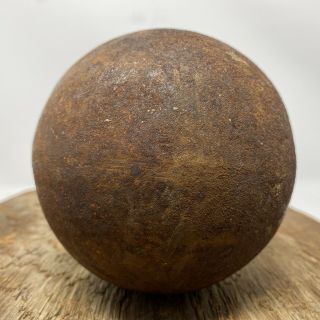 Antique 4.  5 12 Lb Pound Civil War Cannon Ball Field Howitzer Cannonball