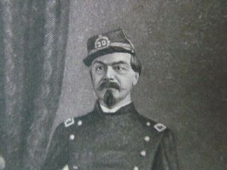 20th York Infantry Colonel Max Weber cdv size engraving 2