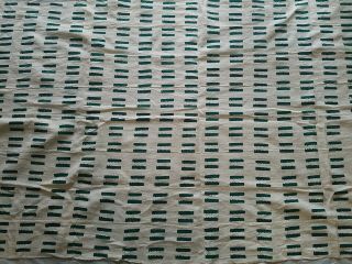 Authentic African Handwoven White/green Mud Cloth Fabric From Mali Sz 67 By 39 "