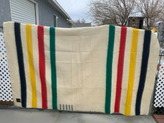 Vintage Early’s Witney Point 100 Wool Blanket 5 Point