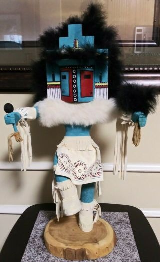 Large Hopi Hemis Kachina / Katsina Doll Signed By Artist - 24” Tall