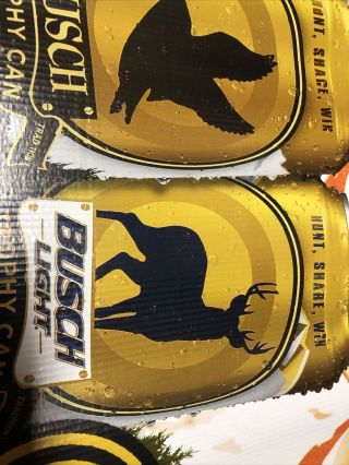 busch light Camo Deer Beer sign Hunting Trophy Can Great Outdoors Budweiser Buck 3