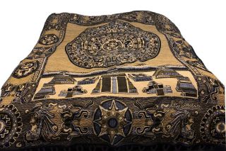 San Eduardo Aztec Style Blanket Large 72 X 88