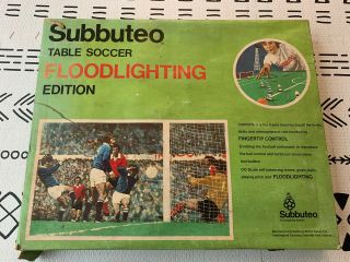 Subbuteo Table Soccer Floodlighting Edition Football Game Heavyweight Vintage