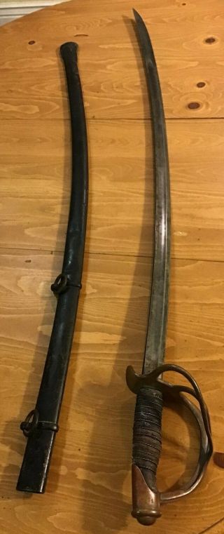 Antique Mansfield & Lamb Ri 1865 Us Civil War M1860 Light Cavalry Saber Sword