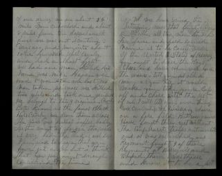 CIVIL WAR LETTER - 9th York Cavalry,  Soldier Killed During Fight Alcock,  VA 3