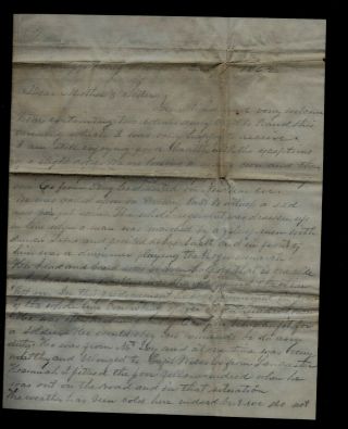 Civil War Letter - 9th Pennsylvania Cavalry,  Content Soldier Drummed Out Of Camp