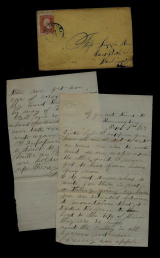 Civil War Letter - 22nd Pennsylvania Cavalry - In West Virginia Mountains