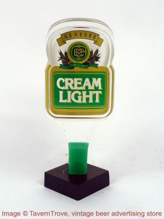 1990s Genesee Cream Ale Light 6½ " Acrylic Tap Handle Tavern Trove