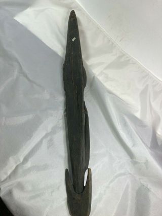 Old Papua Guinea wood carved figural hook (mr) 3