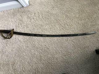 Us Civil War Model 1840 Cavalry Sword - Saber - Dated 1865
