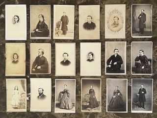(18) Civil War Era Cdv Photograph 