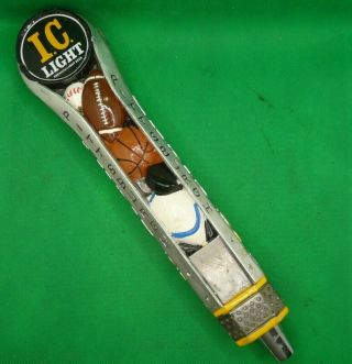 Ic Light " Sports " Beer Tap Handle - Iron City Beer