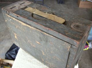 Wwi Wood Military Ammo Box Vintage
