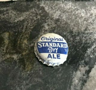 Vintage Standard Dry Ale Cork Beer Bottle Cap / Crown Standard Brg Rochester Ny
