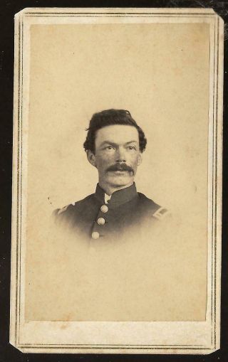 Civil War Cdv Union Lt From 67th/24th Indiana Album Baton Rouge